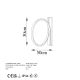OPVIQ LED zidna lampa Halka 13305, zlatna - EP3007638