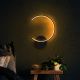 OPVIQ LED zidna lampa Moon 13328, crna - EP3007650
