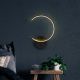 OPVIQ LED zidna lampa Moon 13328, crna - EP3007650