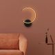 OPVIQ LED zidna lampa Moon 13328, crna - EP3007650