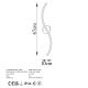 OPVIQ LED zidna lampa Yılan 13281, crna - EP3007662