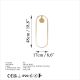 OPVIQ LED zidna lampa Can 13557, zlatna - EP3007683