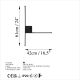 OPVIQ LED zidna lampa Sarf 13615, crna - EP3007695