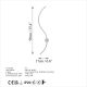 OPVIQ LED zidna lampa Uyan 13603, siva - EP3007710