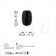 OPVIQ Zidna lampa Heybe 13623, crna/zlatna - EP3007719
