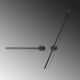 OPVIQ Set zidnih lampi 2/1 Sword 13488, crna - EP3007776