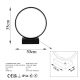OPVIQ Okrugla LED stona lampa Halka 13307, crna - EP3007827