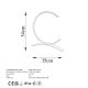 OPVIQ Stona LED lampa Moon 13331, zlatna - EP3007836
