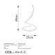 OPVIQ LED stona lampa Yay 13287, zlatna - EP3007848