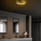 OPVIQ LED plafonjera Moon 13326, zlatna - EP3007884