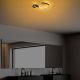 OPVIQ LED plafonjera Moon 13327, crna - EP3007887