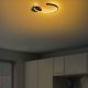 OPVIQ LED plafonjera Moon 13327, crna - EP3007887