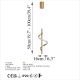 OPVIQ LED visilica Lıkma 13519, zlatna - EP3007914