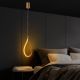 OPVIQ LED visilica Damla 13538, zlatna - EP3007920