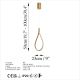 OPVIQ LED visilica Damla 13538, zlatna - EP3007920