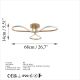 OPVIQ LED Luster Damla 13542, zlatna - EP3007926