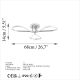 OPVIQ LED Luster Damla 13544, srebrna - EP3007929