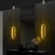 OPVIQ LED visilica Can 13563, srebrna - EP3007938