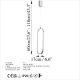 OPVIQ LED visilica Can 13563, srebrna - EP3007938