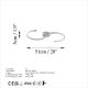 OPVIQ LED plafonjera Es 13585, siva - EP3007947