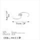 OPVIQ LED plafonjera Es 13586, srebrna - EP3007950