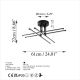 OPVIQ LED luster Exhaust-13661, crna - EP3007953