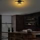 OPVIQ LED plafonjera Halka-13310, crna - EP3007965