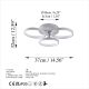 OPVIQ LED plafonjera Halka-13313, siva - EP3007974