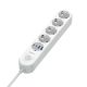 Produzni kabl LDNIO SE1-C 2500W EU, 4 uticnice 2xUSB 12W, 2xPD 20W beli 2m - EP2937076
