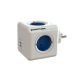 ALLOCACOC DESIGNNEST PowerCube produžni kabl sa 4 utičnice + 2 usb 1202BL/DEOUPC, plavi - 1202BL-DEOUPC