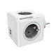 ALLOCACOC DESIGNNEST PowerCube produžni kabl sa 4 utičnice + 2 usb 1202GY/DEOUPC, sivi - 1202GY-DEOUPC