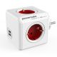 ALLOCACOC DESIGNNEST PowerCube produžni kabl sa 4 utičnice + 2 usb 1202RD/DEOUPC, crveni - 1202RD-DEOUPC