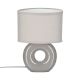 ATMOSPHERA Lampa Baru 18,2x11,8x25cm keramika/poliester siva - 121511B