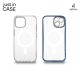 JUST IN CASE Silikonska maska Magsafe 2u1 za iPhone 15 Plus, providna/plava - MAG114BL