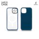 JUST IN CASE Silikonska maska Magsafe 2u1 za iPhone 15 Plus, providna/plava - MAGPL114BL