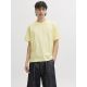 JACK & JONES Muška žuta majica rebro - EP3080940