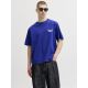 JACK & JONES Muška plava majica rebro - EP3081015