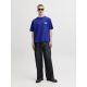 JACK & JONES Muška plava majica rebro - EP3081015