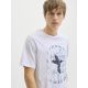 JACK & JONES Muška bela majica jrebalfy - EP3080922