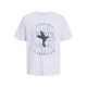 JACK & JONES Muška bela majica jrebalfy - EP3080922