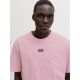 JACK & JONES Muška roze majica club - EP3080967