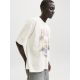 JACK & JONES Muška bež majica menton - EP3081006