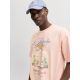 JACK & JONES Muška narandžasta majica menton - EP3081003