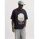 JACK & JONES Muška crna majica menton - EP3080997