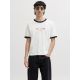 JACK & JONES Muška bež majica menton - EP3081000