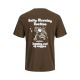 JACK & JONES Muška braon majica rewy - EP3076167