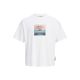 JACK & JONES Muška bela majica echo - EP3076188