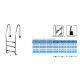 FF Merdevine Standard 3 stepenika AISI 304 gum step - EKO - 12359-1