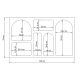 HANAH HOME Komoda Liva, antracit - 125GLN1222