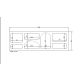 HANAH HOME Komoda Lorin, bela - 125GLN1225